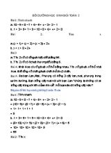 Bài tập bồi dưỡng học sinh giỏi Toán lớp 2 (Có đáp án)